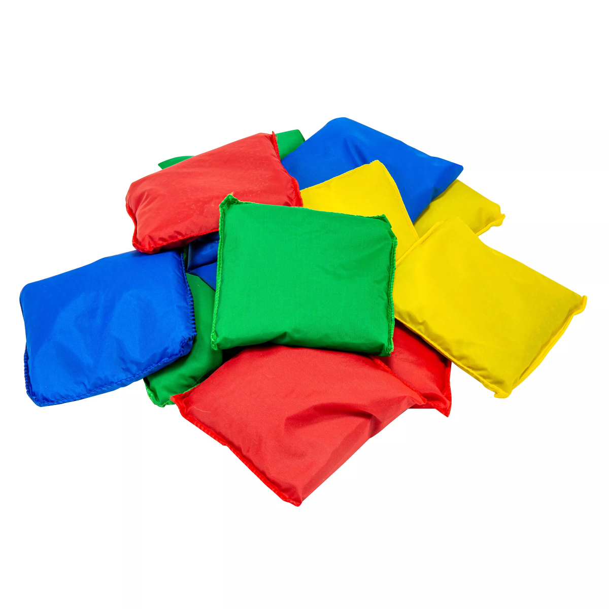 Pittenzakjes 12 stuks | Geel, groen, blauw en rood