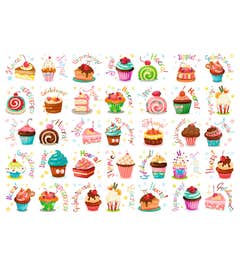 Beloningsstickers felicitaartjes