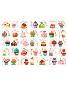 Beloningsstickers felicitaartjes