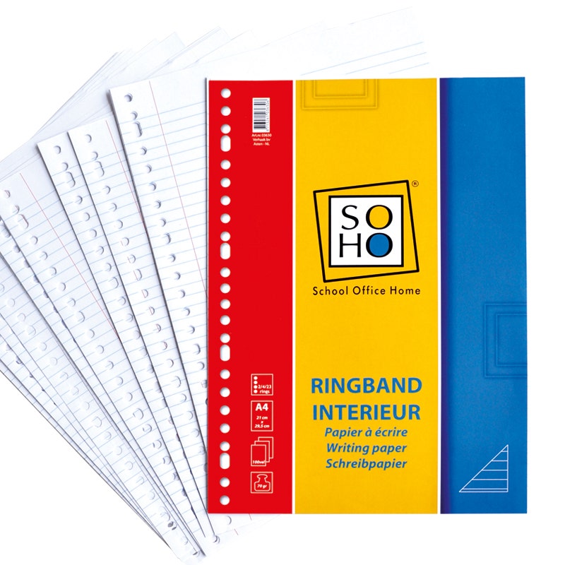 Interieurs 23-rings lijn 100 vellen