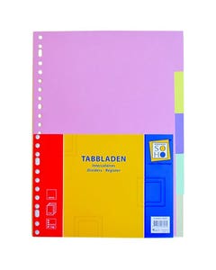 Tabbladen karton 5-delig
