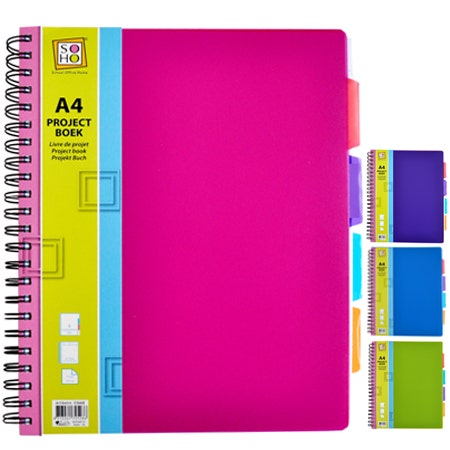 Projectboek A4 23 rings 4tabs 200 vel