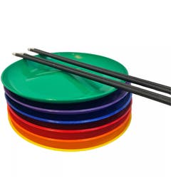 Jongleerbordje met draaistok