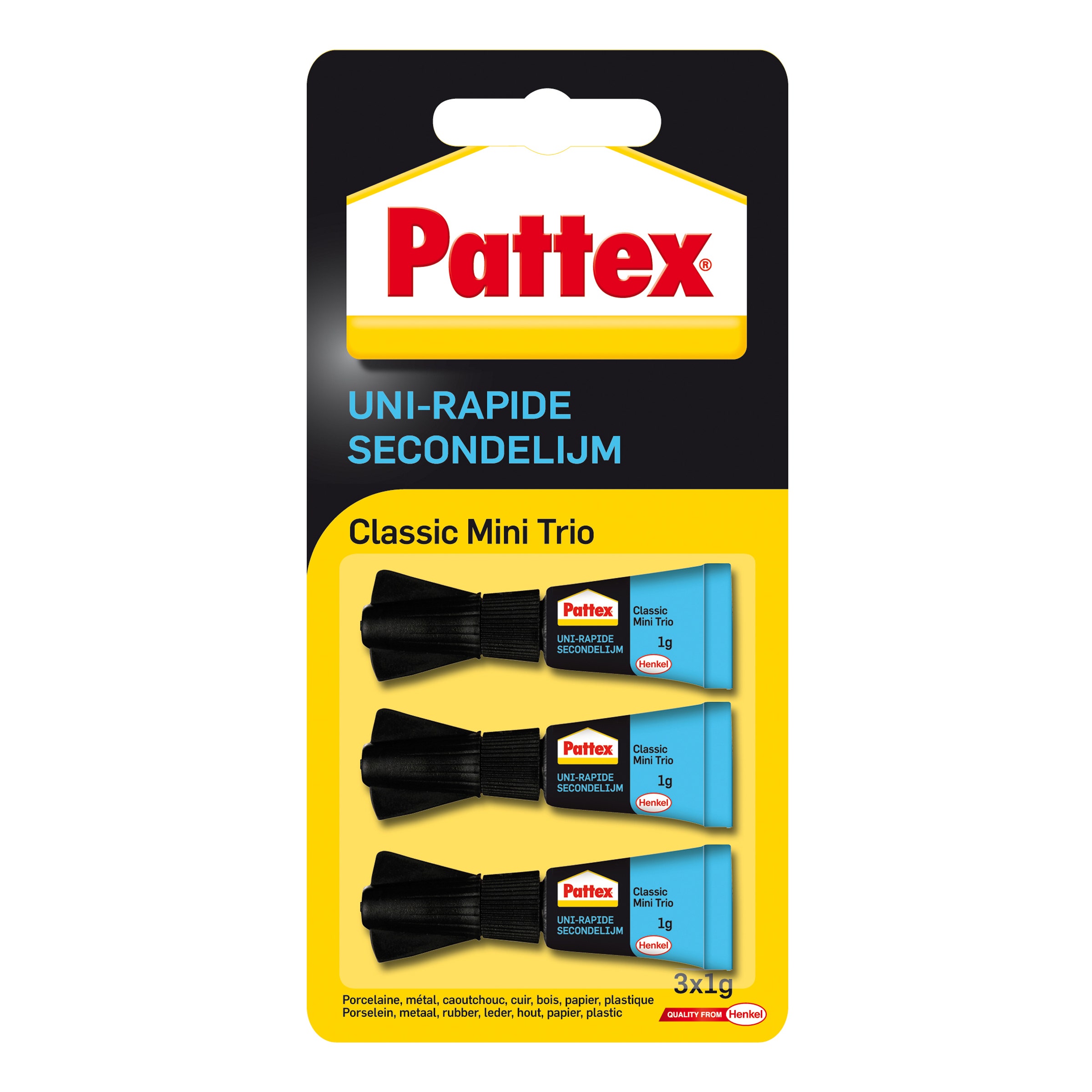 Pattex Secondelijm 1gr Classic 3 stuks