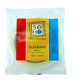 Tape met grote kern 15mmx66m