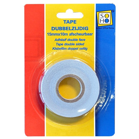 Tape 15mmx10m 2-zijdig
