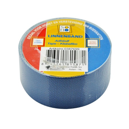Linnenband 19mm Blauw