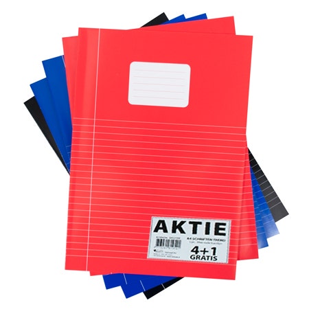 Pak à 5 Schriften A4 lijn basiskleuren