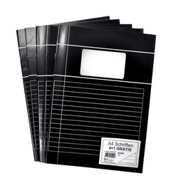 Pak à 5 Schriften A4 lijn zwart