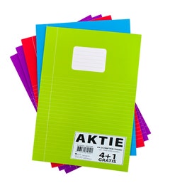 Pak à 5 Schriften A4 lijn felle kleuren