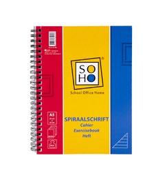 Schrijfblok A5 lijn met spiraal aan zijkant