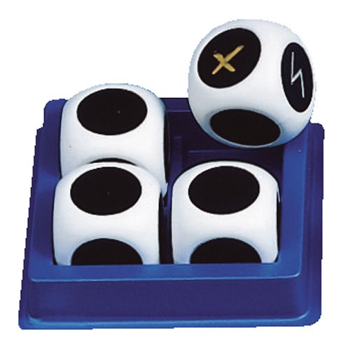 Beschrijfbare dobbelstenen (4 stuks)