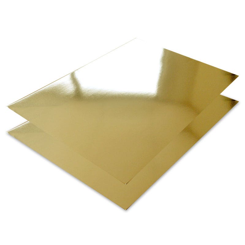 Etalagekarton 68x48cm goud glans