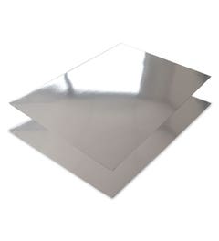 Etalagekarton 68x48cm zilver glans