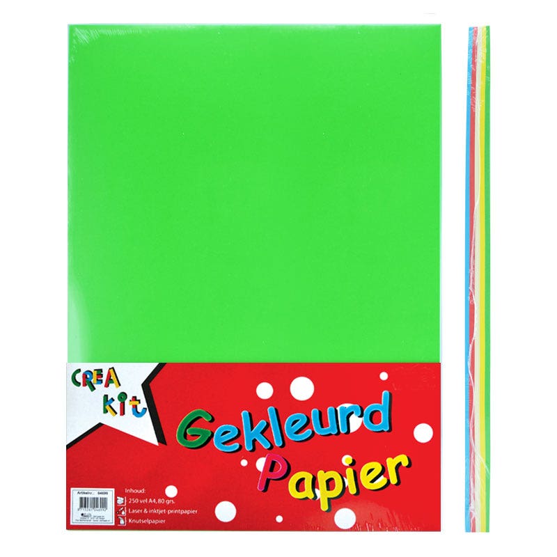 Gekleurd papier A4 120gr 100 vel