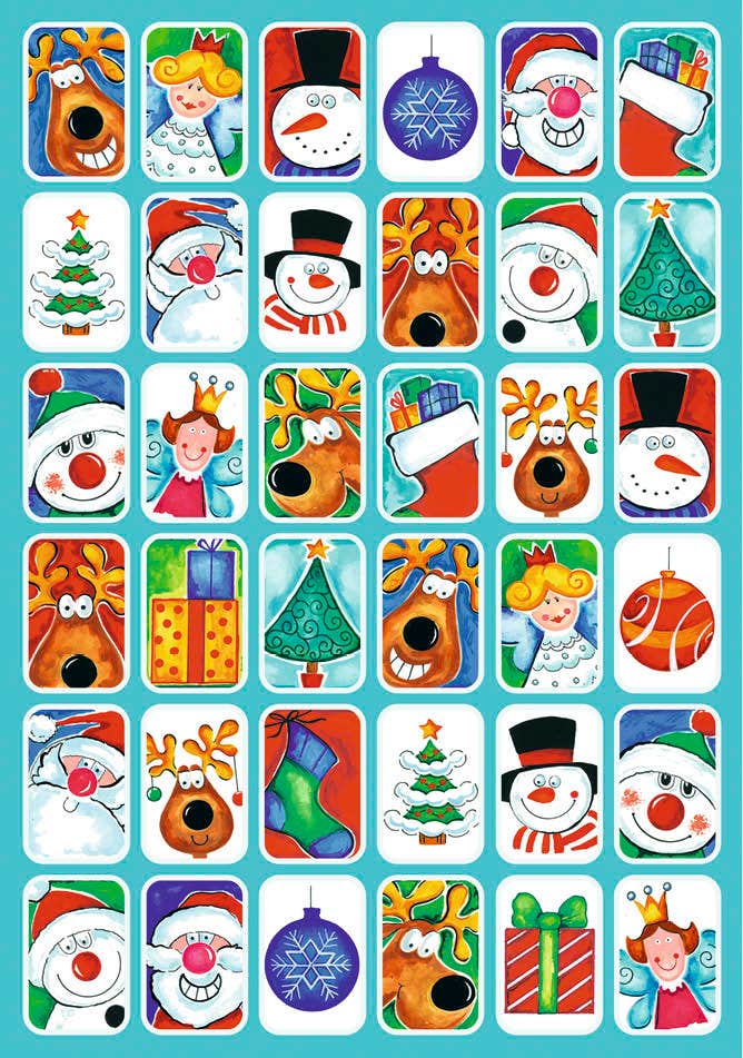 Beloningsstickers Kerst