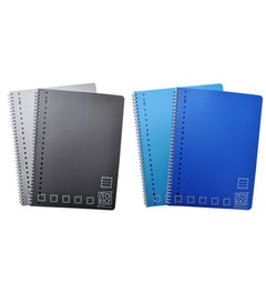 2-pak Collegeblok lijn 23-rings