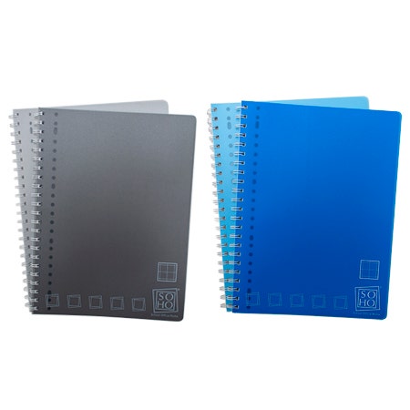 2-pak Collegeblok ruit 10mm 23-rings