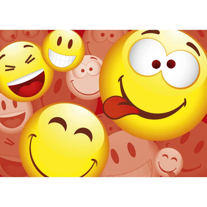 Set van 20 miniposters (A4 kaarten) smileys