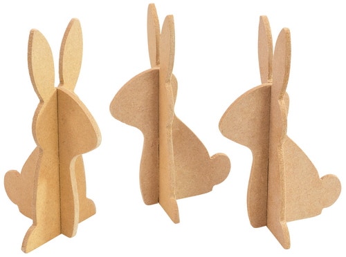 MDF paashaas (set van 3 ex.)