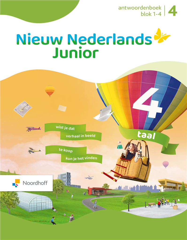 Nieuw Nederlands Junior Taal - Groep 4 - Antwoordenboek - Blok 1-4