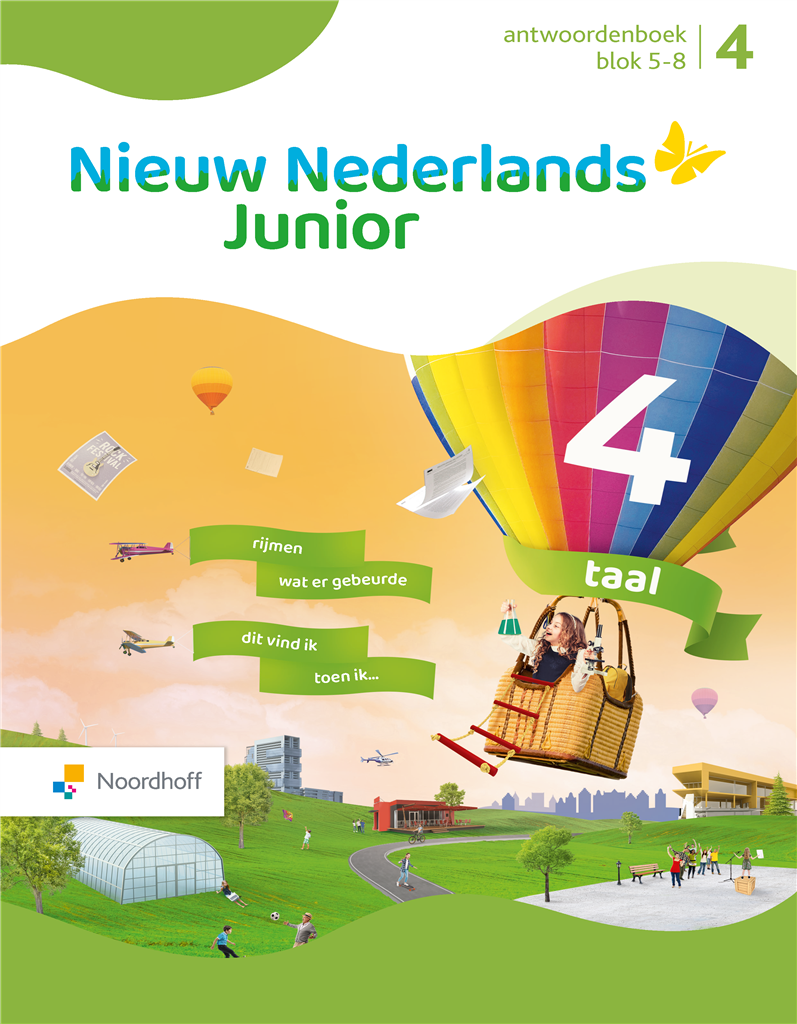 Nieuw Nederlands Junior Taal - Groep 4 - Antwoordenboek - Blok 5-8