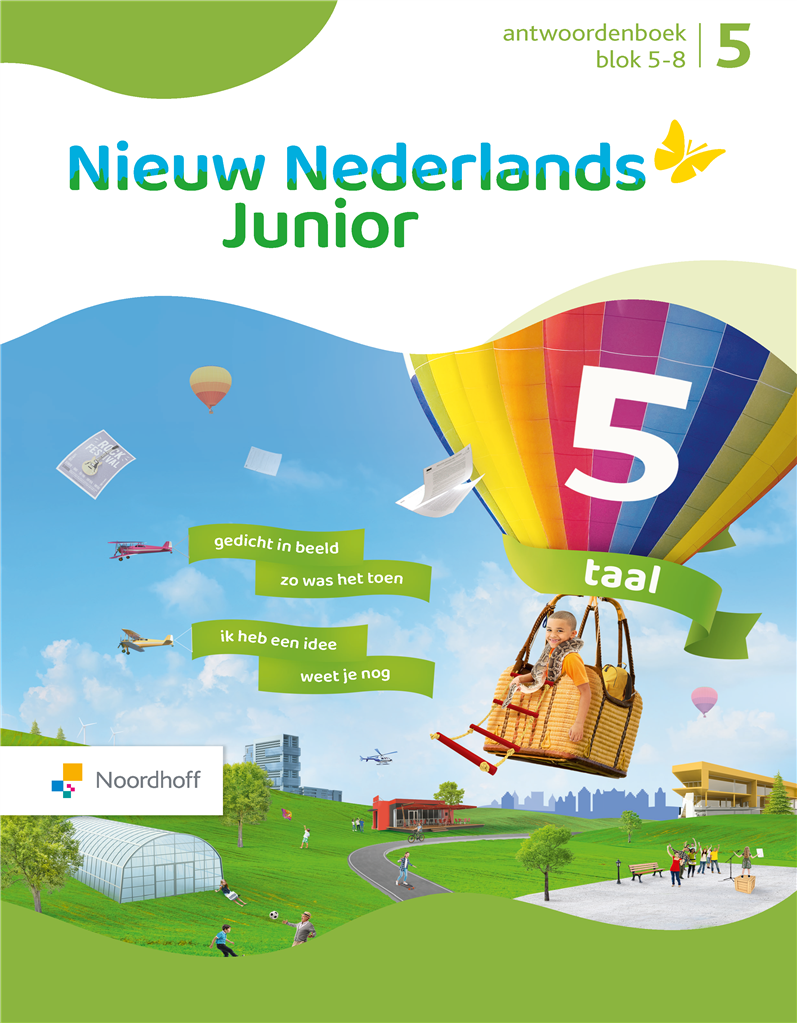 Nieuw Nederlands Junior Taal - Groep 5 - Antwoordenboek - Blok 5-8