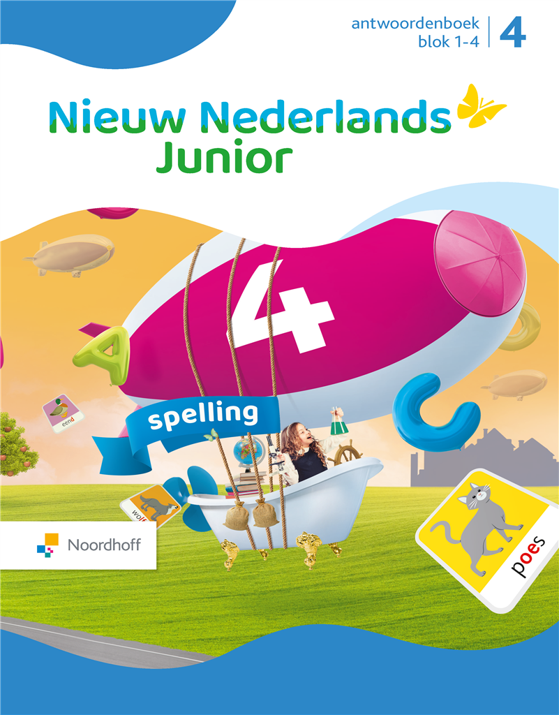 Nieuw Nederlands Junior Spelling - Groep 4 - Antwoordenboek - Blok 1-4