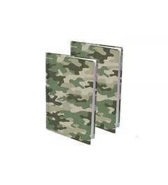 Rekbare boekenkaft A4 - Camouflage (2 stuks)