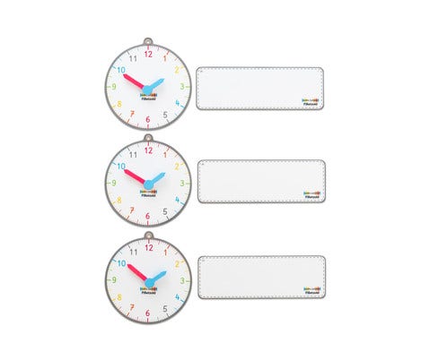 Transparante klok (3 stuks)