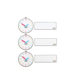 Transparante klok (3 stuks)