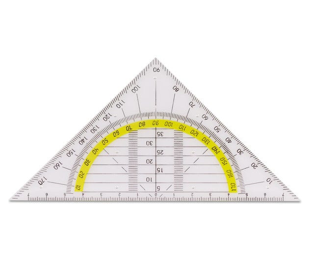 School geodriehoek (10 stuks)