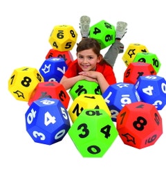 Grote schooldobbelsteen (20cm - rood)