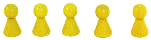 XL Pionnen (set van 20 stuks - geel)