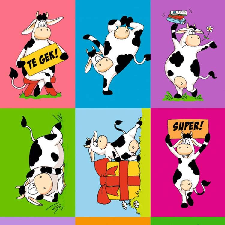 Grappige Koeien Beloningsstickers