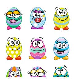 Beloningsstickers Paaseieren