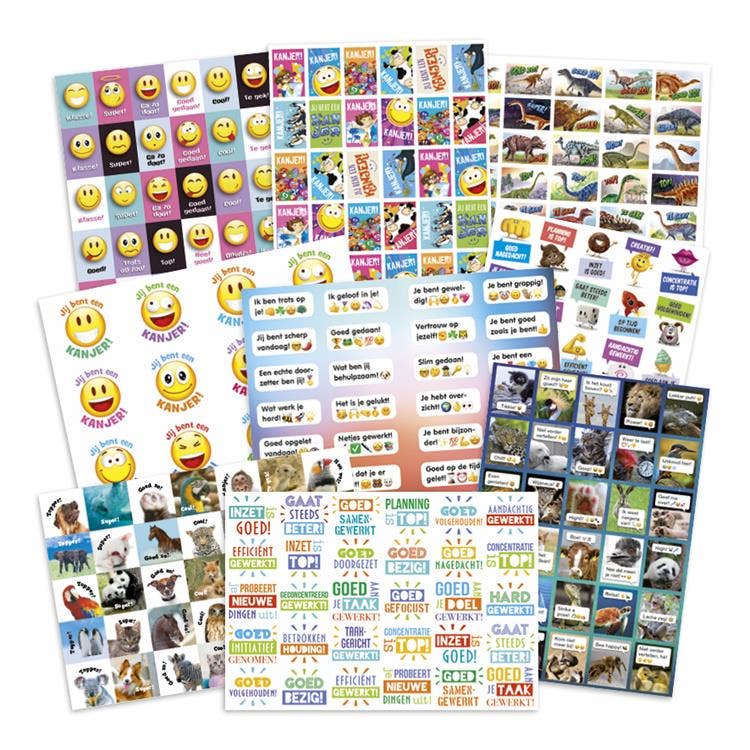 Beloningsstickers mixpakket positieve teksten