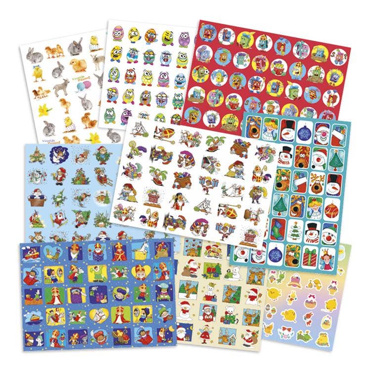 Beloningsstickers mixpakket seizoenen en feestdagen