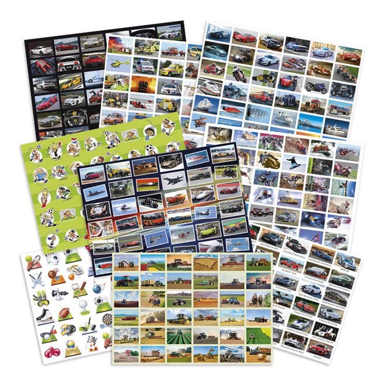 Beloningsstickers mixpakket voertuigen en sport