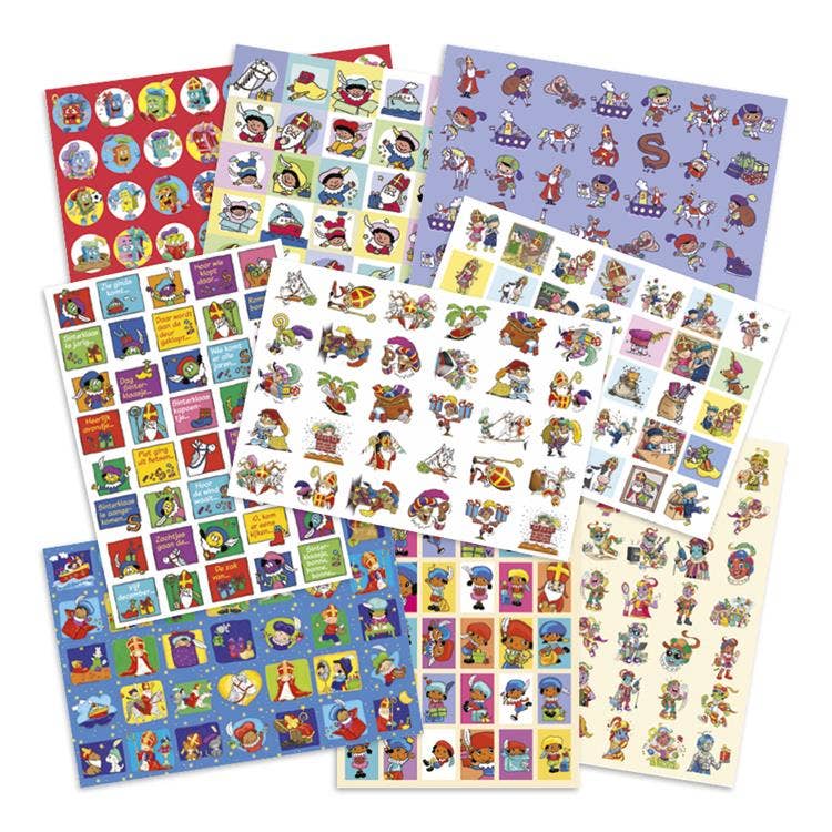 Beloningsstickers mixpakket Sinterklaas