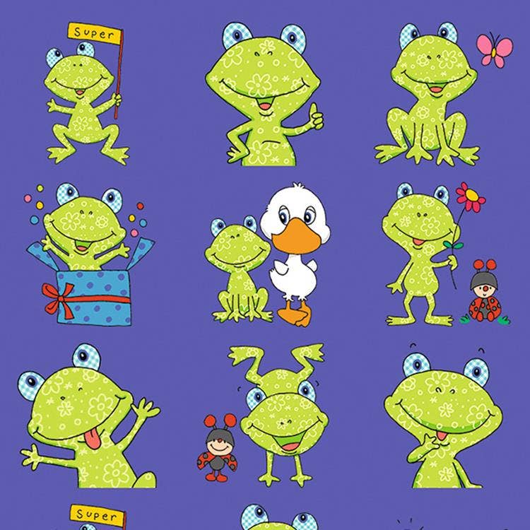 Grappige Kikker beloningssticker