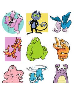 Beloningsstickers Geheim agent G. Ruwel; Monsters