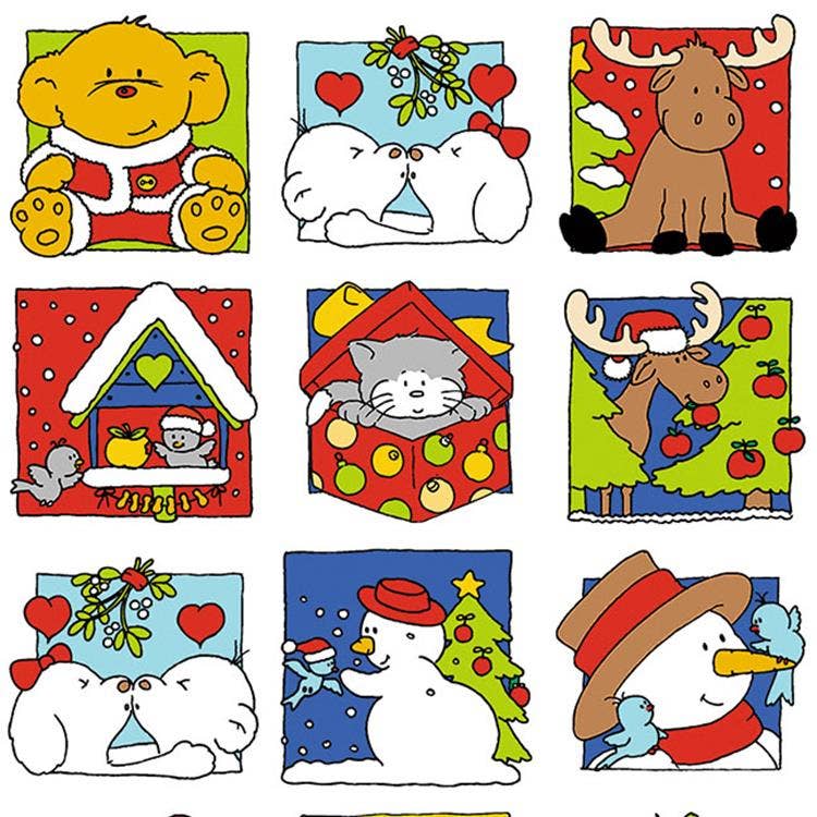 Vorlijke Kerst Stickers