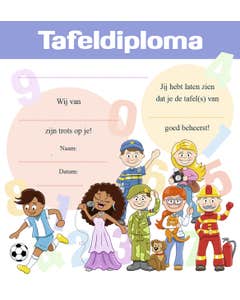 Tafeldiploma beroepen