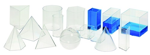 15 geometrische  vormen - vulbaar met vloeistof