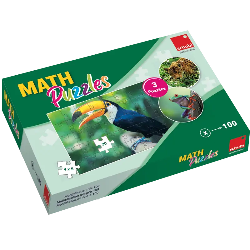 MATHpuzzels -  Vermenigvuldigen tot 100