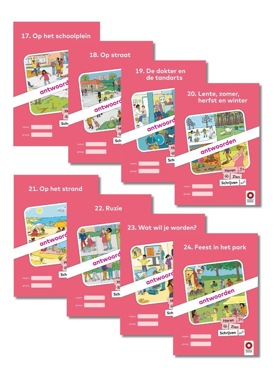Antwoordenboeken niveau 3 (17-24) | Horen, Zien en Schrijven