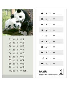 Tafelkaartjes 1-12 Werelddieren