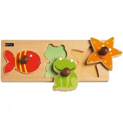 Houten puzzel waterdieren