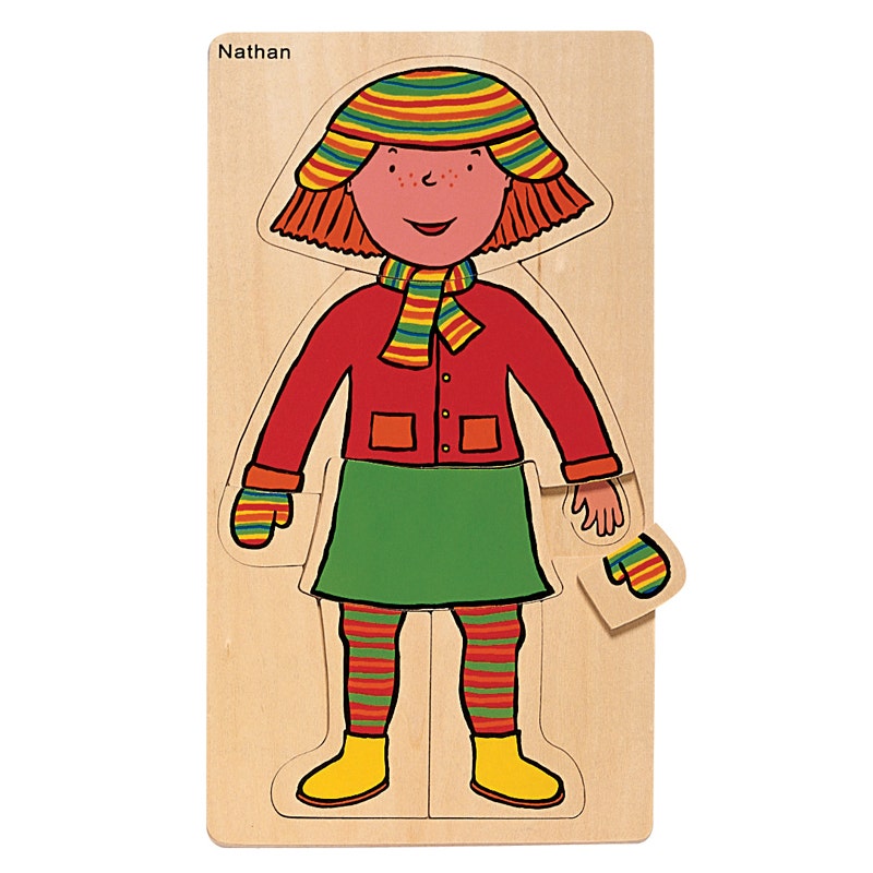 Houten Puzzel - Ontdek het lichaam - Meisje